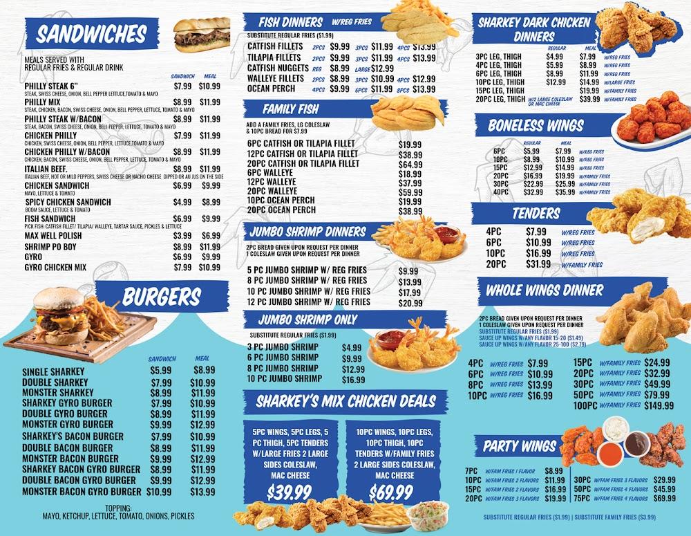 Sharkey's Fish and Chicken Menu image 2